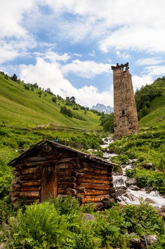Svan tower, Adishi, Georgia