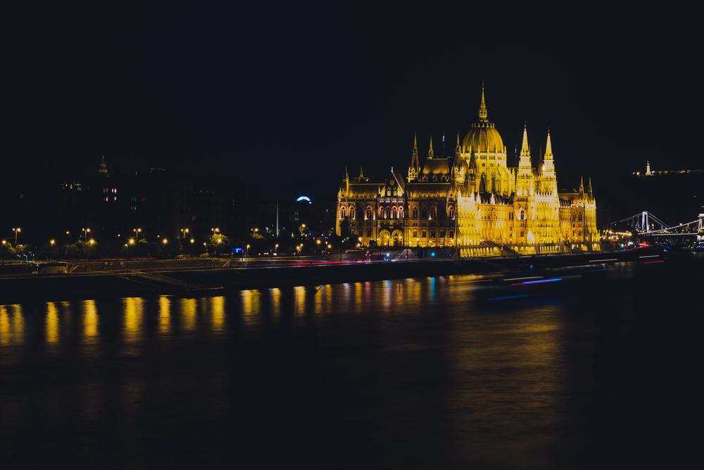 Budapest Parliament at night, Hungary
