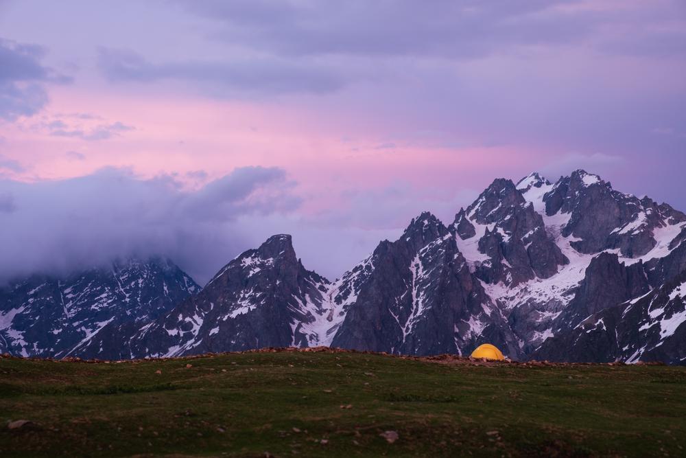 Koruldi lakes camping, Georgia