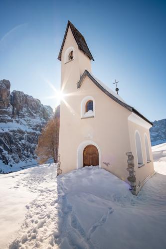 Tiny cute church in South Tyrol, Italy