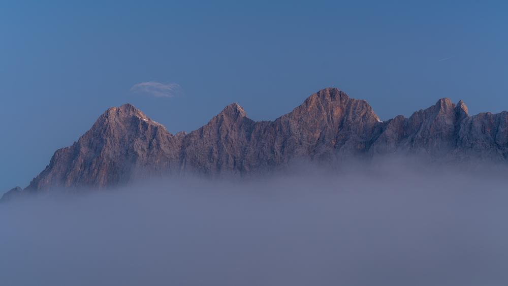 Dachstein above the fog, Austria