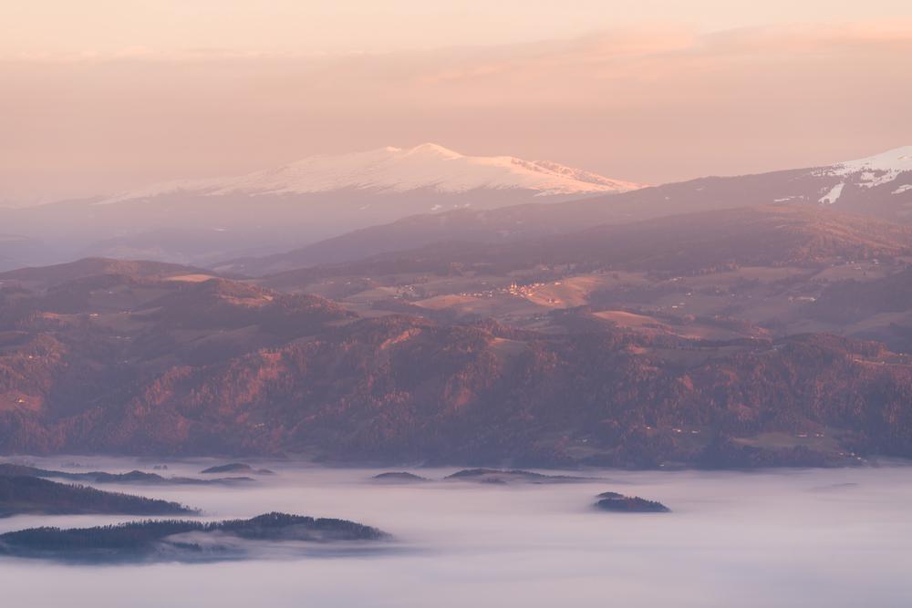 Diex from the Karawanken mountains, Carinthia, Austria