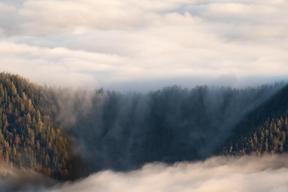 A waterfall of fog, Ennstalerhütte, Austria