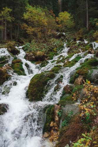 Waterfall in the Karwendel Alps, Austria