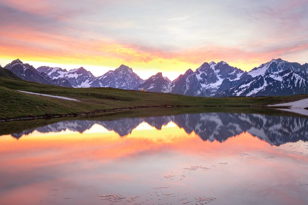 Sunrise at Koruldi Lakes, Georgia