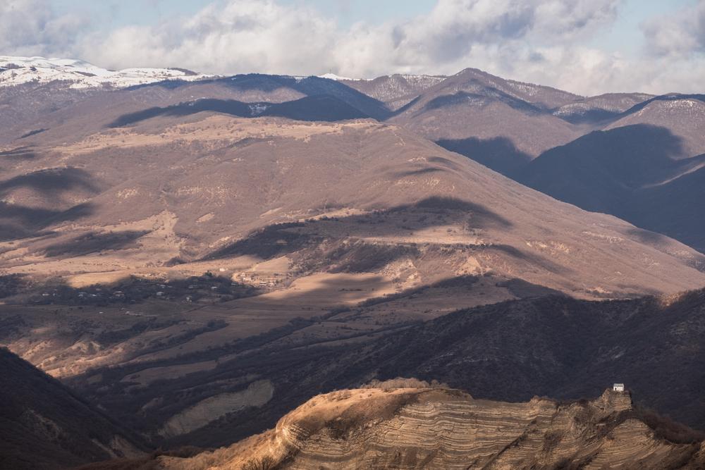 Lonely church on a ridge in Georgia