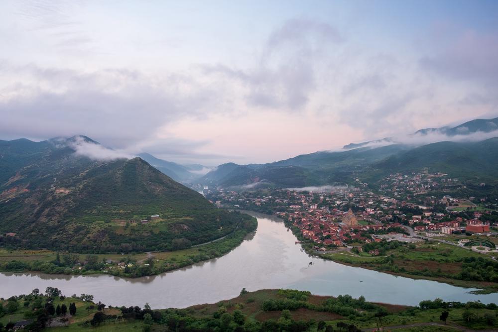 Spring morning at Mtskheta, Georgia