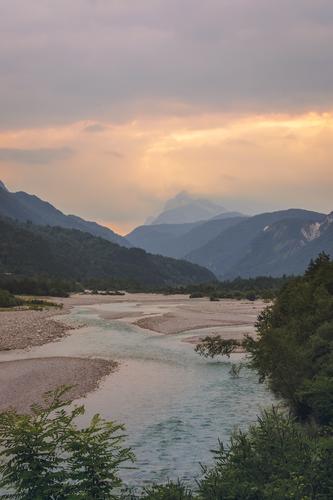 Sunset in North Eastern Italy