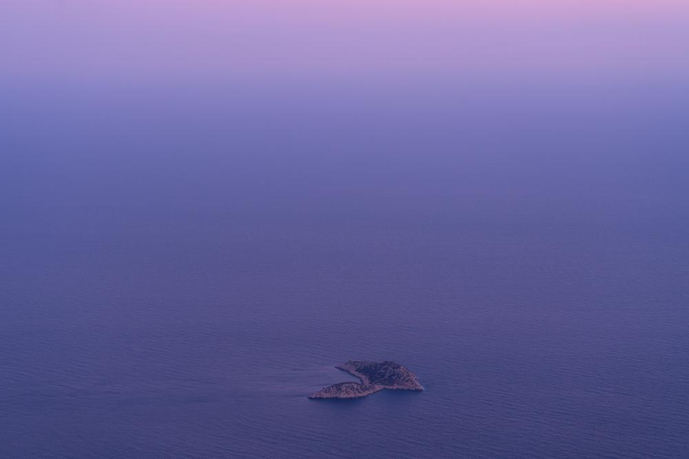 Small island of the Turkish Aegean coast