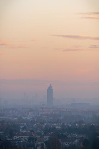 Sunset over Vienna, Austria